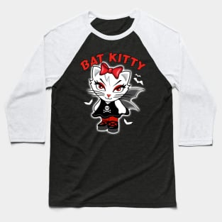 Bat Kitty Baseball T-Shirt